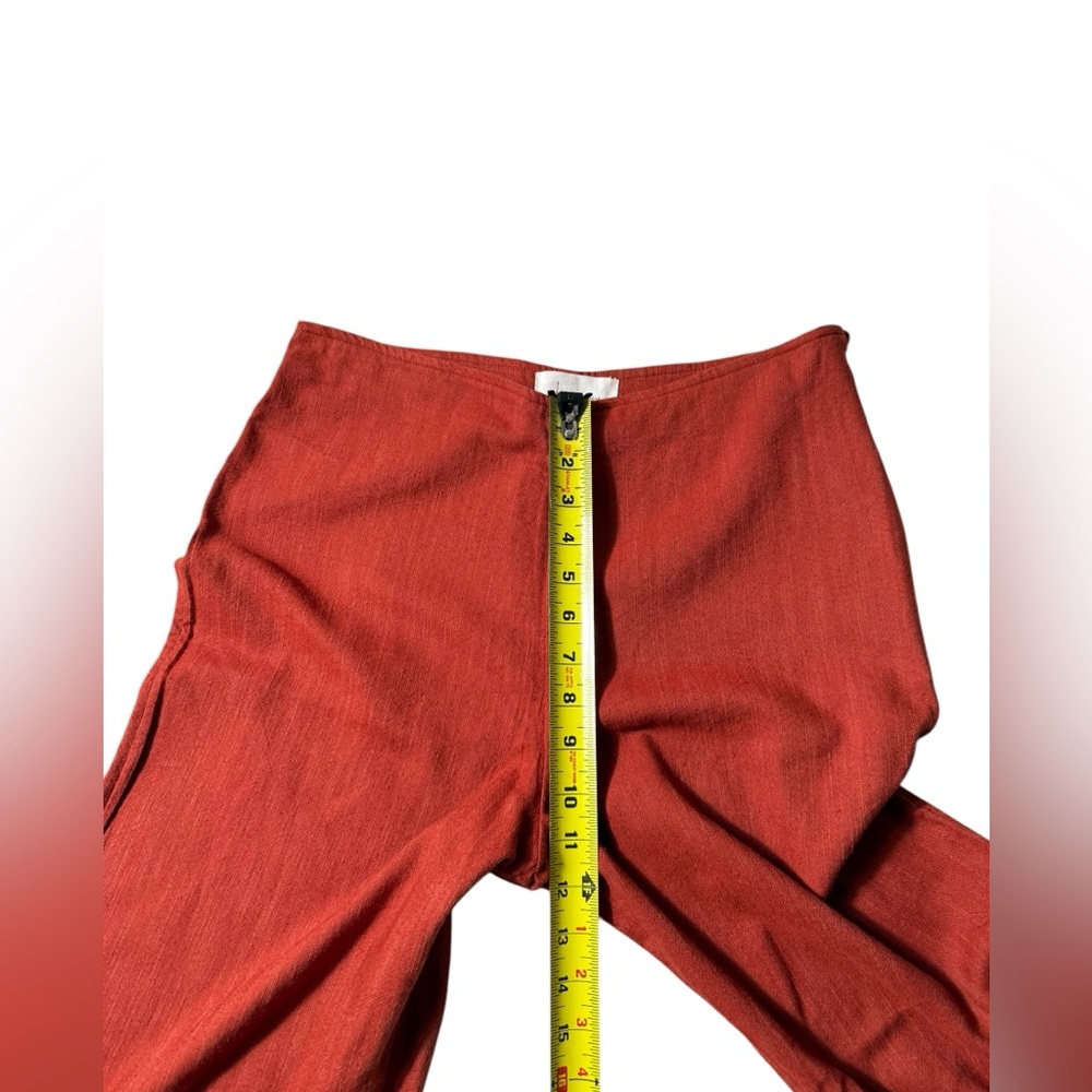 Anthropologie Embroidered Pants Womens Sz 10 Wide Leg Crop High Rise Casual NWT - Picture 4 of 10